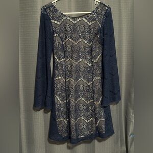 Xhilaration Navy Lace Dress
